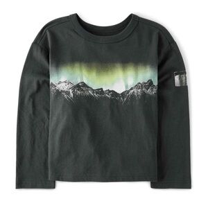 The Children’s Place Graphic Longsleeve Crewneck Northern Lights Boys 10/12 L